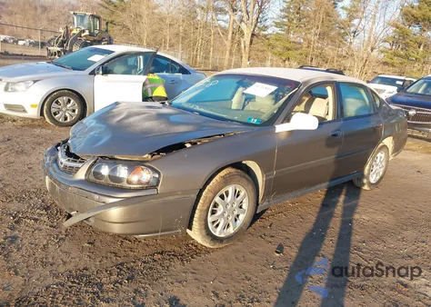 2002 Chevrolet Impala из США, поврежденный, VIN 2G1WF52E129296761